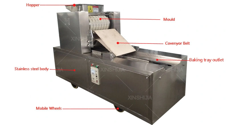 Automatic Walnut Cake Peach Crispy Pastry Panda Shape Biscuit Cookie Snack Forming Molding Depositing Processing Making Machine